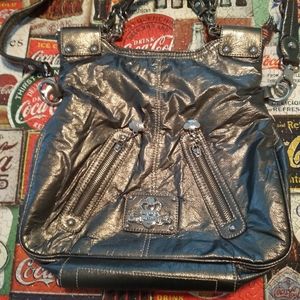 Kathy Van Zelland purse gold color large purse